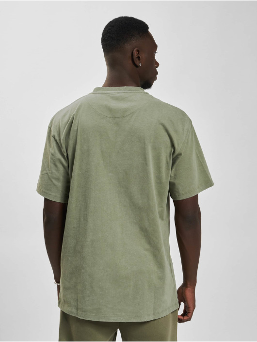 Karl Kani T-skjorter Chest Signature Heavy grøn