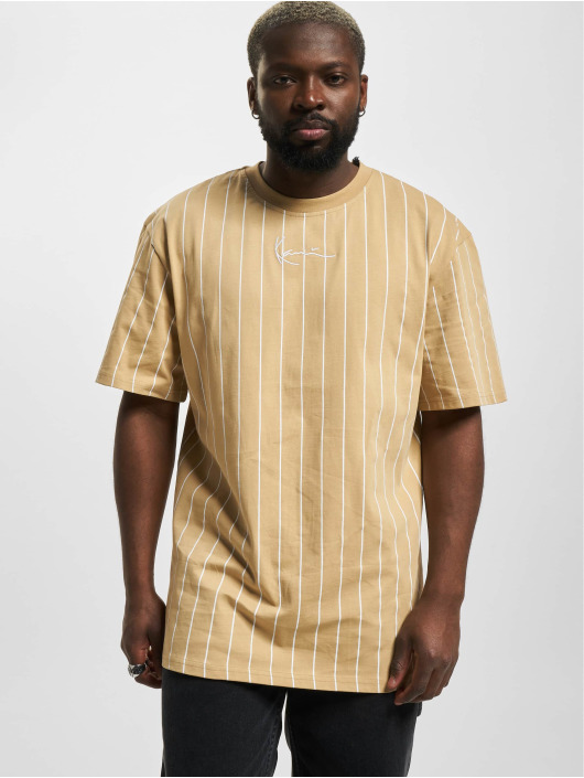 Karl Kani Trika Small Signature Pinstripe béžový