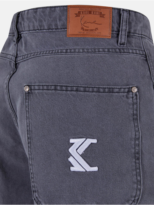 Karl Kani Väljät farkut Retro Tape Workwear Denim Loose Fit harmaa