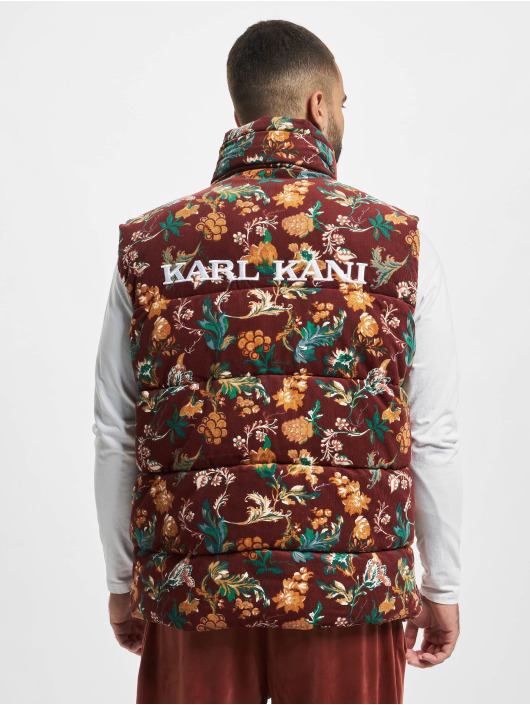 Karl Kani Veste Corduroy Flower Puffer mangefarvet