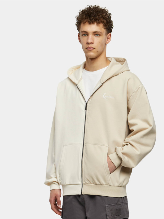 Karl Kani Zip Hoodie Chest Signature Split OS Full weiß