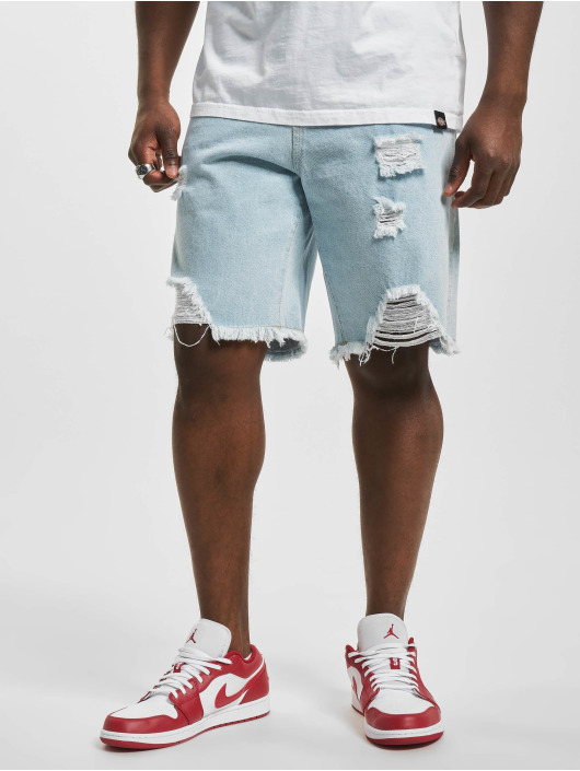 Karl Kani Šortky Og Heavy Distressed Denim modrý