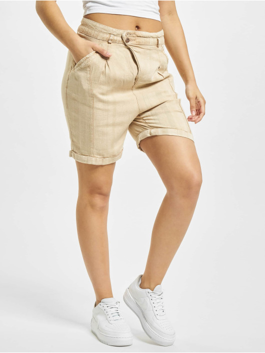 Khujo broek / shorts Mackay beige