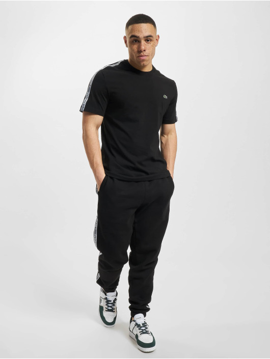 Lacoste Camiseta Logo Tape negro