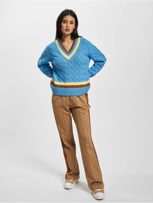 Lacoste Svetry V-Neck modrý