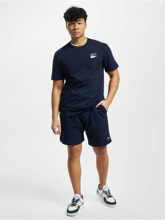 Lacoste T-shirts Chest Croc blå
