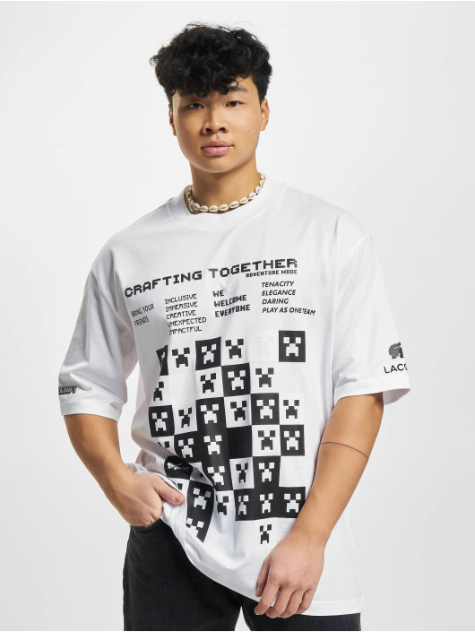 Lacoste T-shirts Minecraft hvid