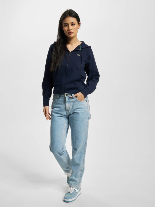 Lacoste Zip Hoodie Basic blau