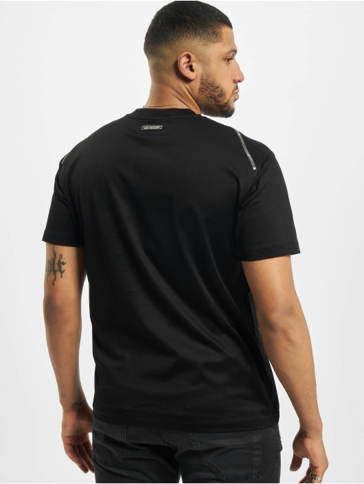 Les Hommes T-skjorter Zip svart