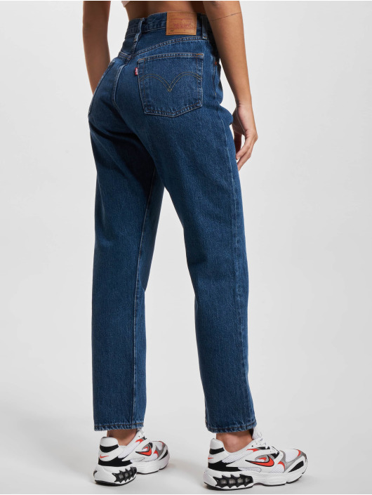 Levi's® Slim Fit Jeans 501® Crop blauw