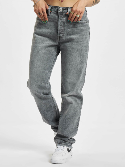 minimum accent Græsse Levi's® Jeans / Straight Fit Jeans 501 Crop i grå 911150