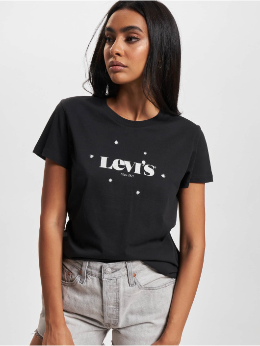 Levi's® t-shirt The Perfect zwart