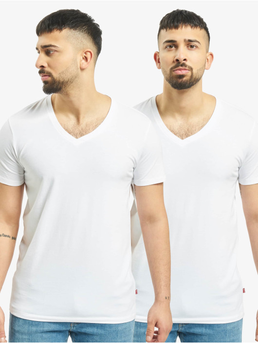 Levi's® T-skjorter V-Neck 2P hvit