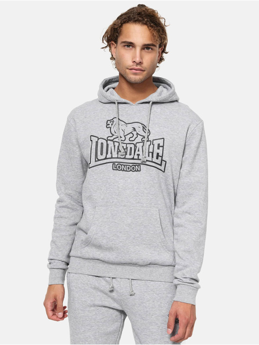 Lonsdale London Felpa con cappuccio Fochabers grigio