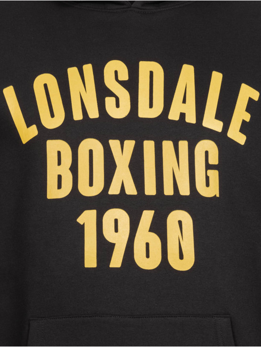 Lonsdale London Felpa con cappuccio Buckhaven nero
