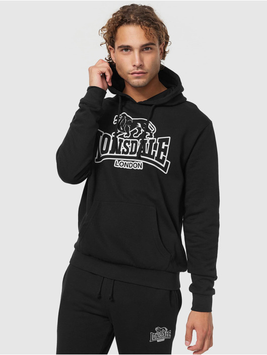 Lonsdale London Felpa con cappuccio Fochabers nero