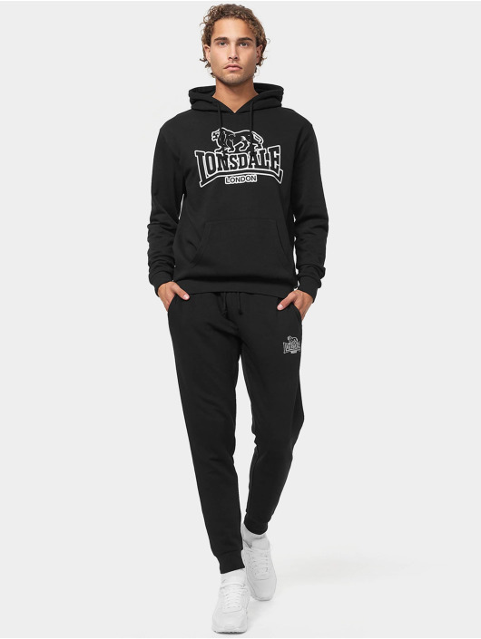 Lonsdale London Felpa con cappuccio Fochabers nero