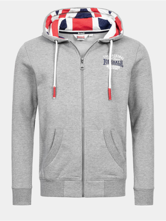 Lonsdale London Hoodies con zip Dittisham grigio
