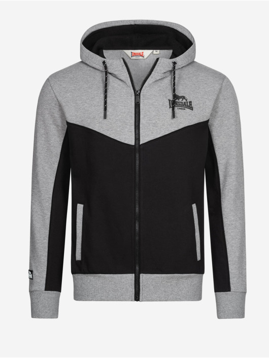 Lonsdale London Hoodies con zip Frankfield grigio