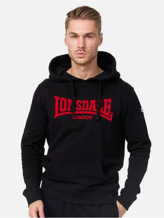 Lonsdale London Hoodies Hooded One Tone čern