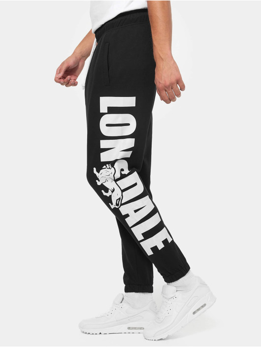 Lonsdale London Pantalone ginnico Portessie nero