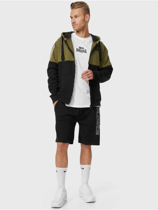 Lonsdale London Sweatvest Lucklawhill olijfgroen