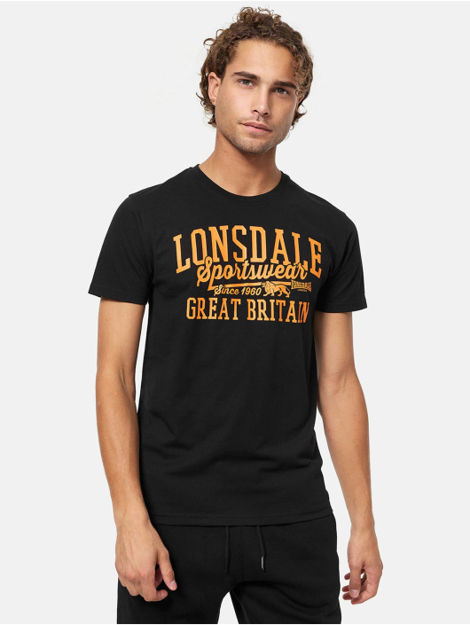 Lonsdale London Herren T-Shirt Dervaig in schwarz