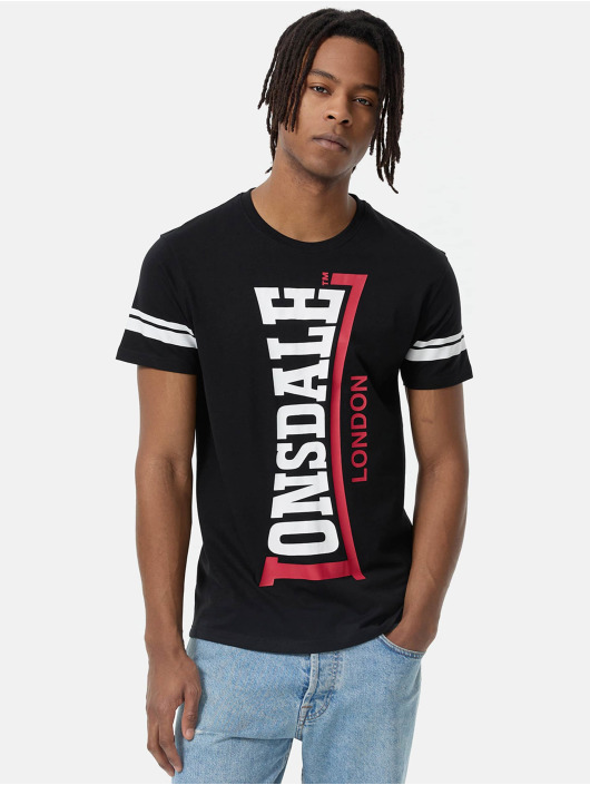 Lonsdale London T-shirt Polbain svart