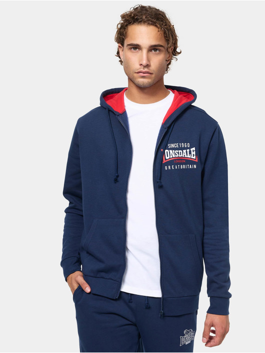Lonsdale London Zip Hoodie Lintmill modrý