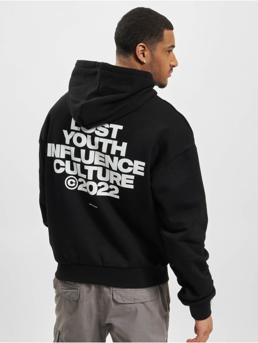 Lost Youth Bluzy z kapturem "Culture" czarny