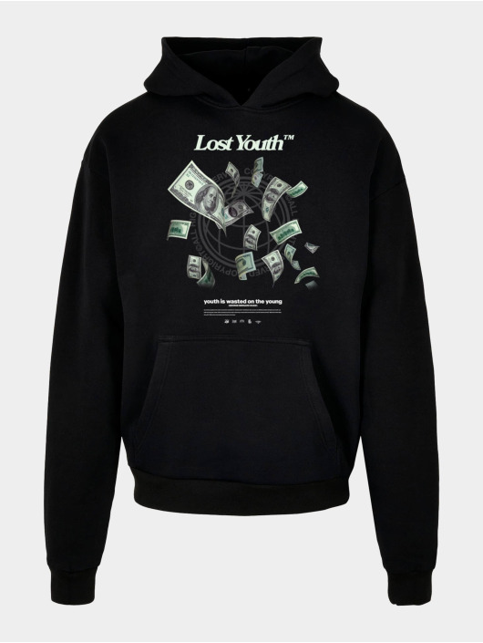 Lost Youth Felpa con cappuccio Money V.2 nero