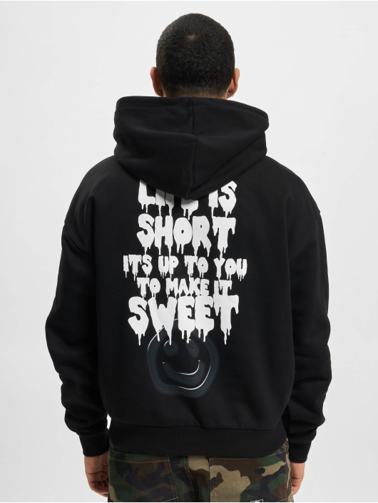 Lost Youth Hoody "Life Is Short" schwarz