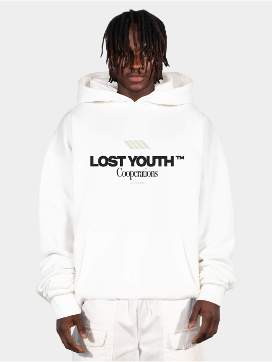 Lost Youth Sweat capuche Cooperations blanc