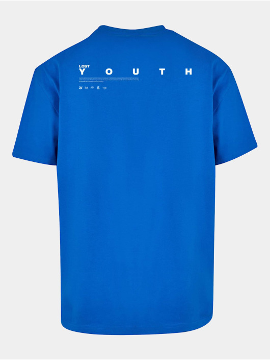 Lost Youth t-shirt "Dove" blauw