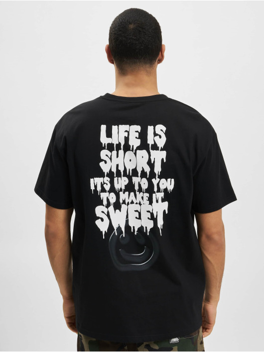 Lost Youth T-Shirt "Life Is Short" schwarz