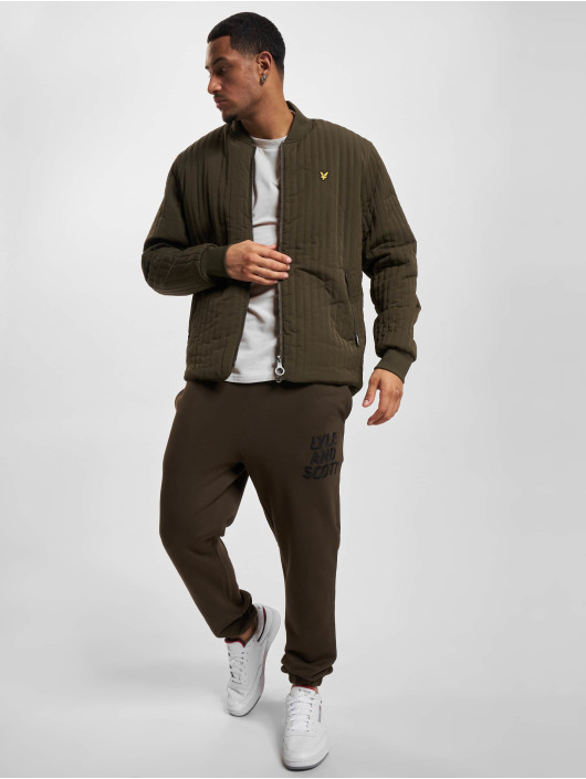 Lyle & Scott joggingbroek Ripple Logo olijfgroen