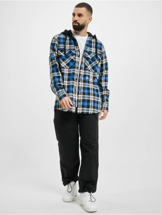 Marcelo Burlon Chemise Monogram Check Hoody noir