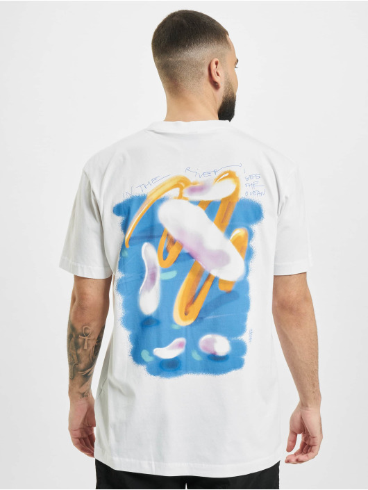 Marcelo Burlon T-Shirt Psych Clouds Basic blanc
