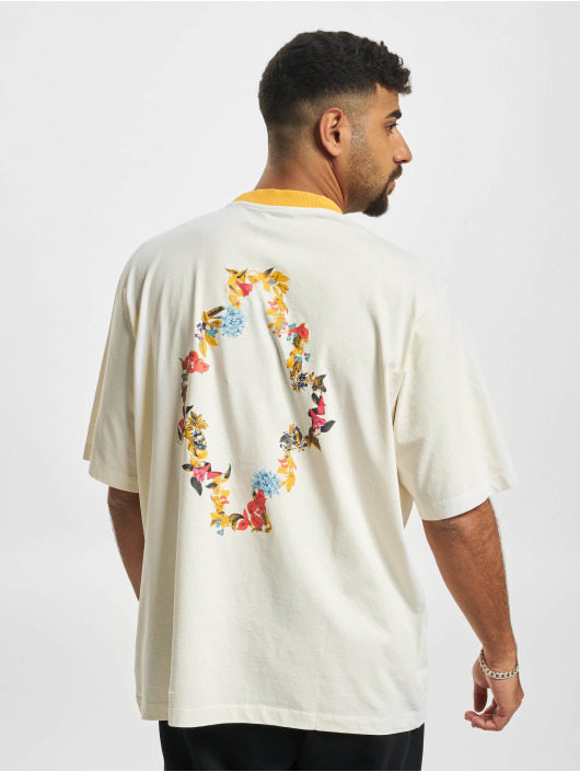 Marcelo Burlon T-Shirt Flowers Cross Over blanc