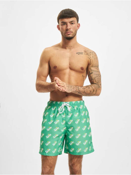 Merchcode Badeshorts Sprite Logo All Over Print grøn