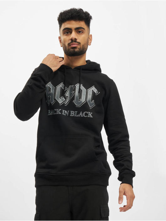 Merchcode Bluzy z kapturem ACDC Back In Black czarny