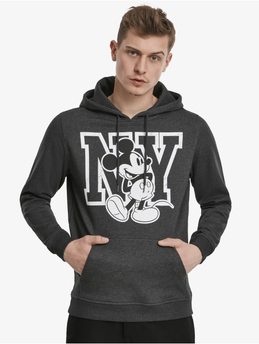 Merchcode Felpa con cappuccio Mickey NY grigio