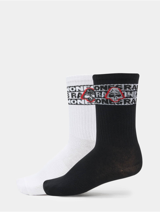 Merchcode Ponožky Ramones Skull 2-Pack čern