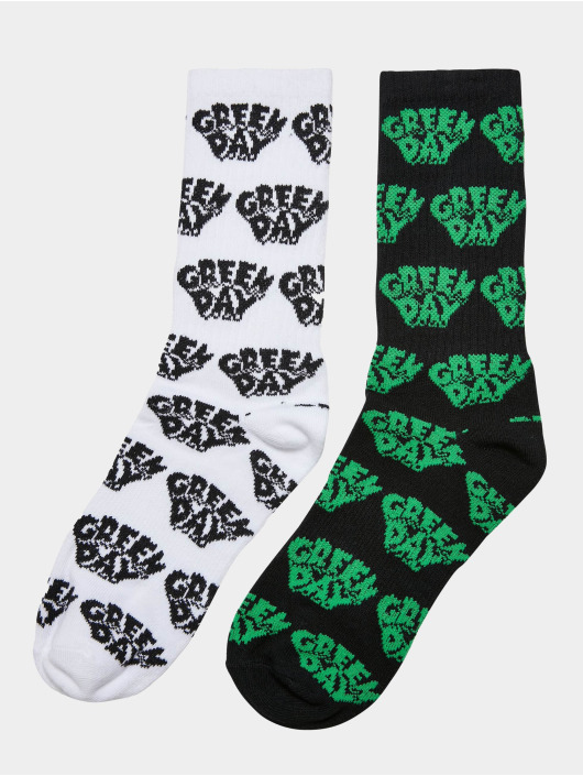 Merchcode Herren Socken Green Day 2-Pack in schwarz