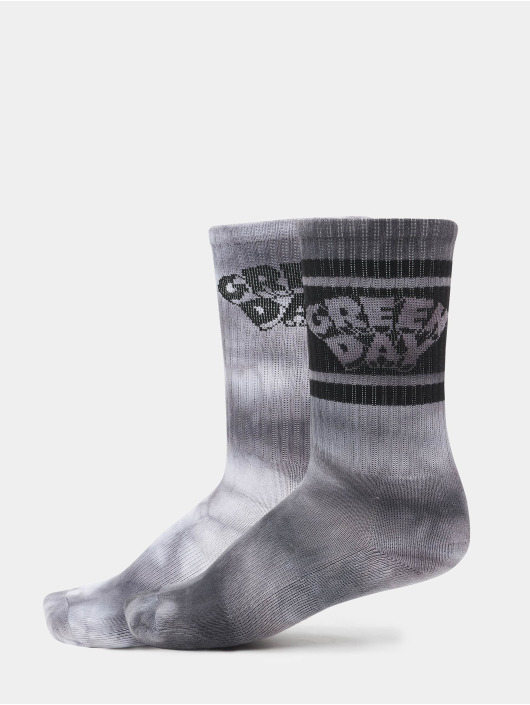 Merchcode Herren Socken Green Day Tie Die 2-Pack in schwarz