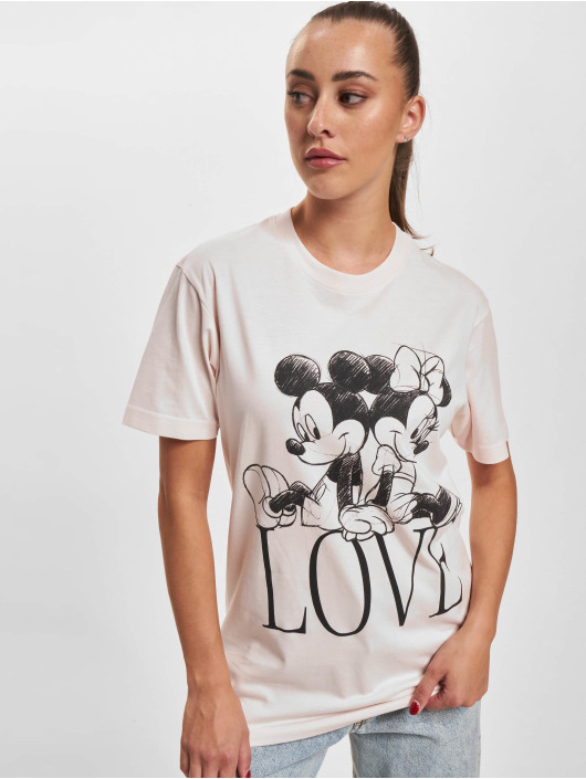 Merchcode T-paidat Ladies Minnie Loves Mickey roosa
