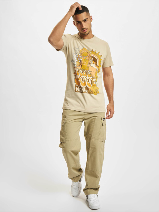 Merchcode T-Shirt Lenny Kravitz beige