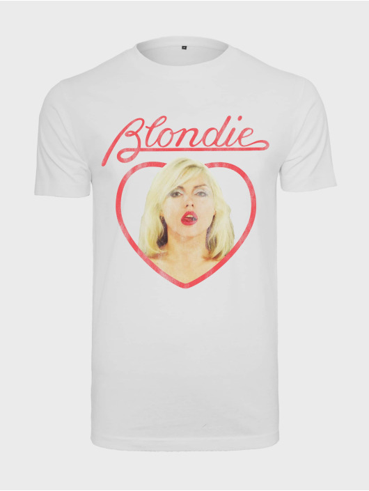 Merchcode T-shirt Blondie Heart Of Glass bianco