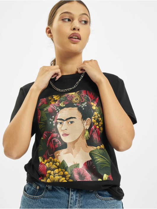 Merchcode T-Shirt Frida Kahlo Portrait black