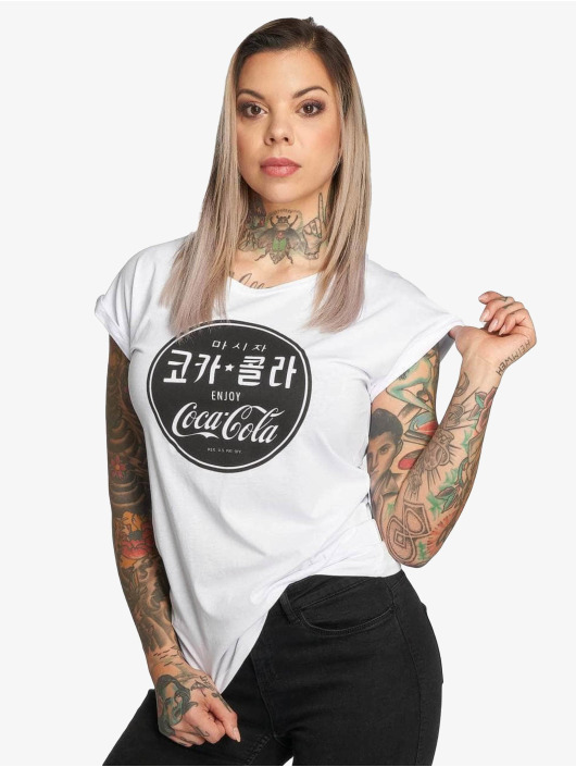 Merchcode T-Shirt Coca Cola blanc